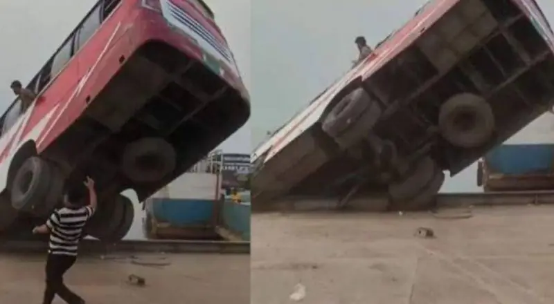 Tragédia: ônibus cai em rio e provoca mortes em terminal