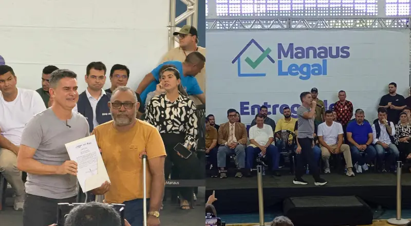 David Almeida e Eduardo Braga entregam imóveis na zona Leste