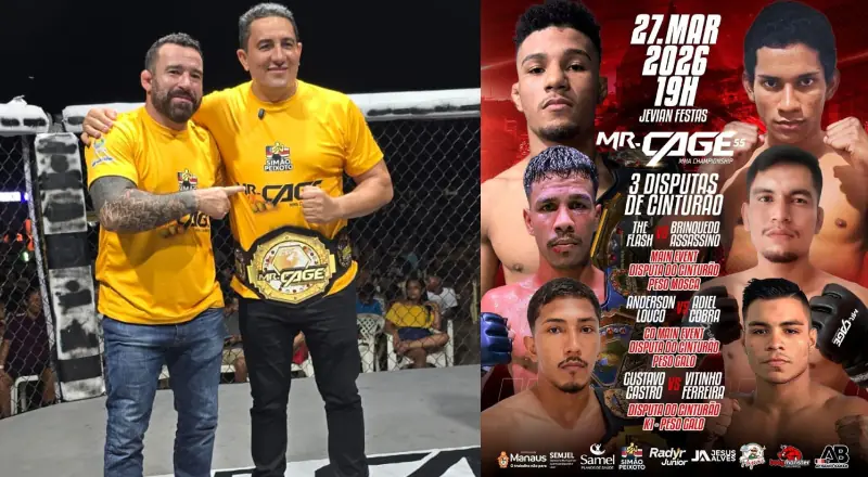 Com apoio de Simão Peixoto, MR. Cage 55 irá agitar Manaus