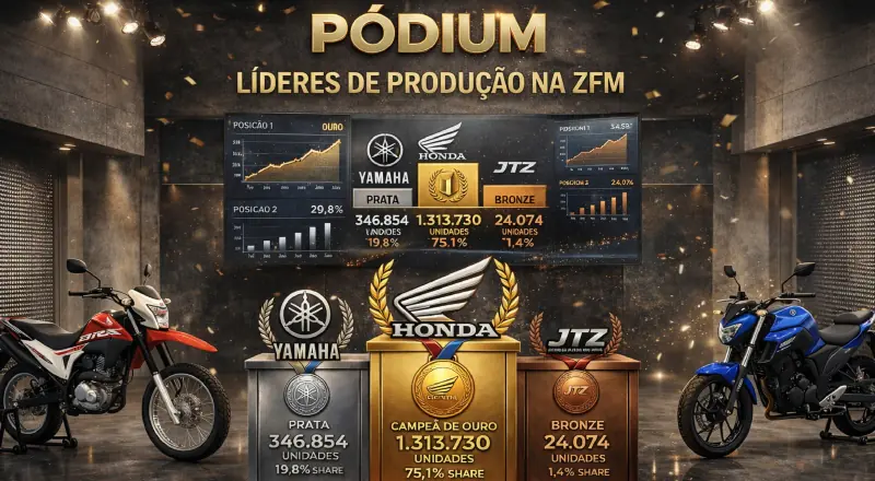 Honda, Yamaha e JTZ: Líderes em fabricação de motos na Amazônia