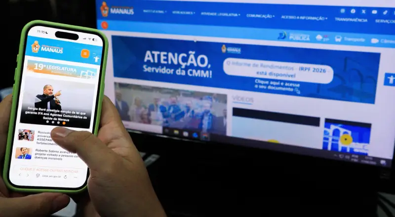 Câmara Municipal de Manaus moderniza site e aprimora transparência