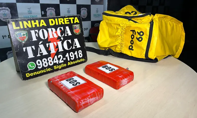 Força Tática apreende dois tabletes de cocaína na zona Sul