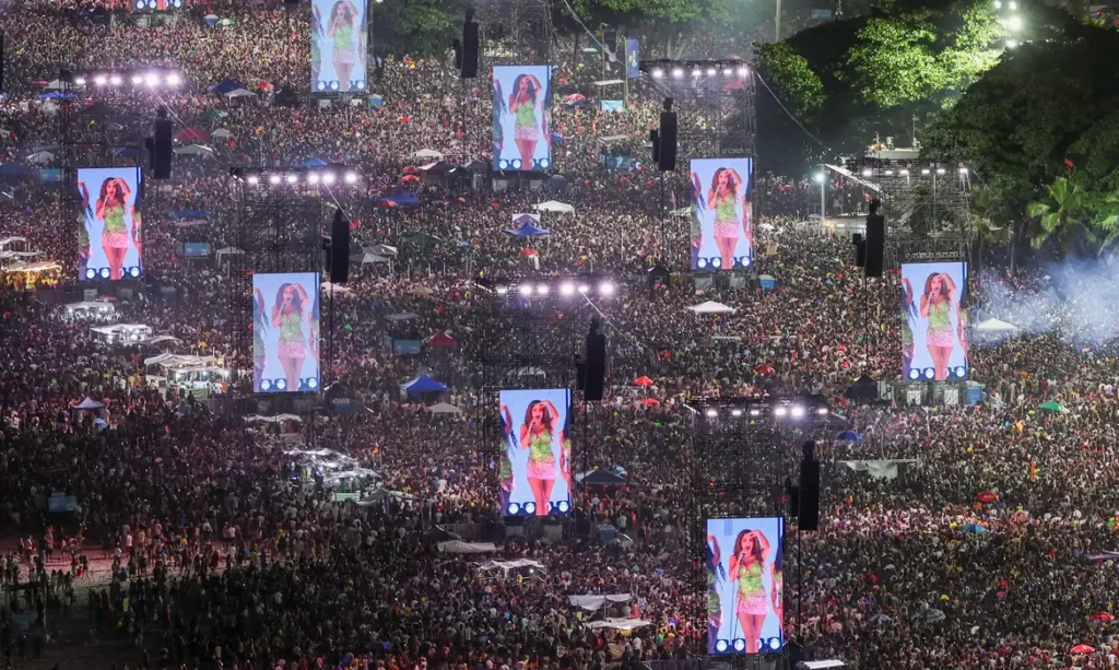 Mais de 2 milhões de pessoas assistem ao show de Shakira em Copacabana, confira!