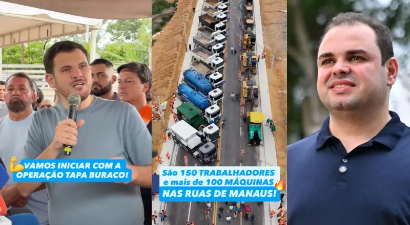 União pelo Povo: Acelere a recuperação asfáltica em Manaus