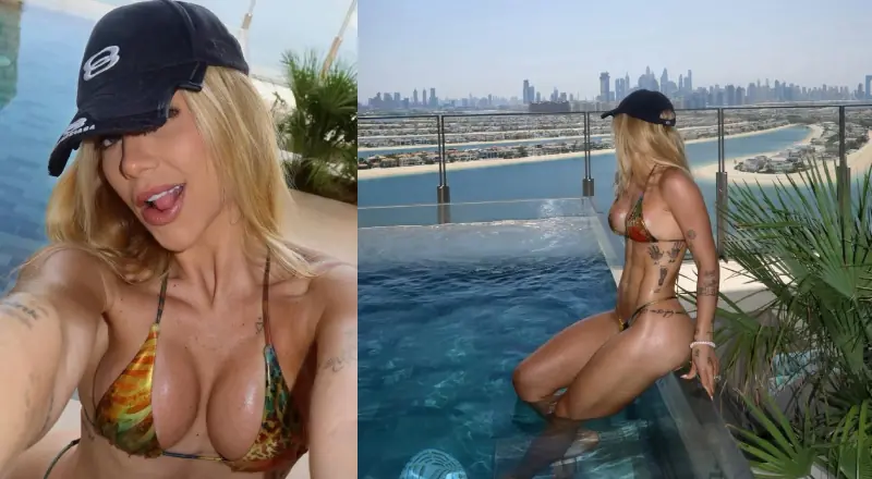 Que paisagem bonita: Virginia encanta Vini Jr em Dubai