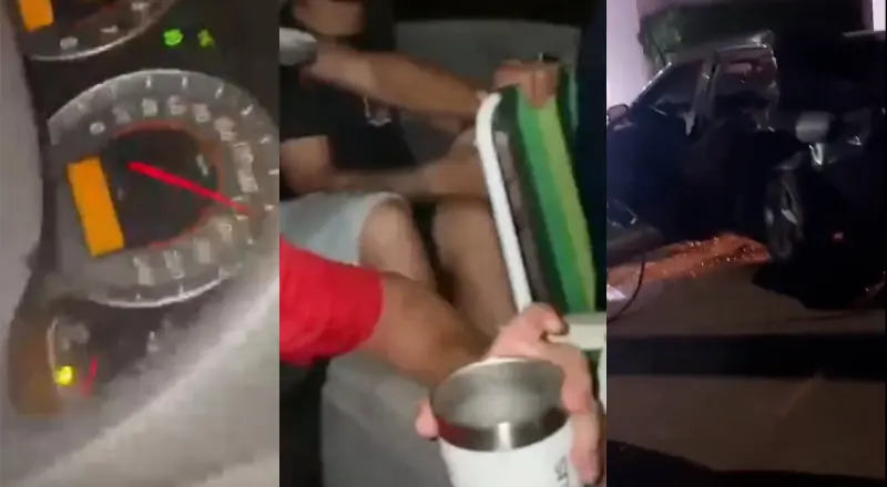 Bonde do Caixão Fechado: acidente de carro a 140 km/h