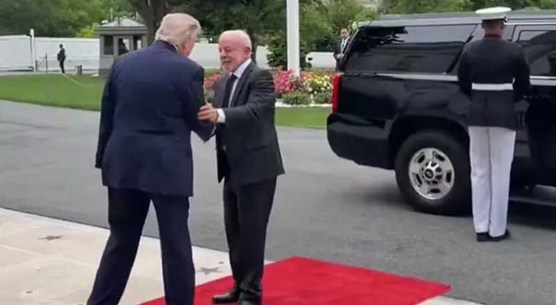 Lula chega à Casa Branca para reunião com Trump e agenda futura