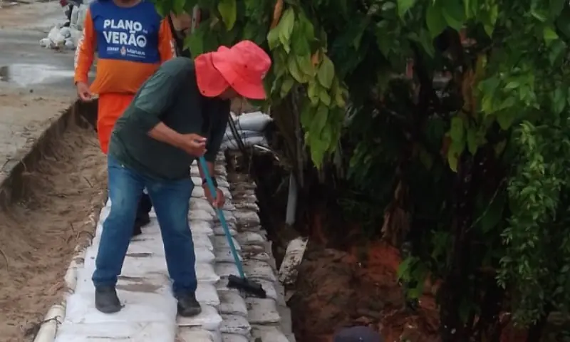 Prefeitura de Manaus avança com obra de contenção para segurança