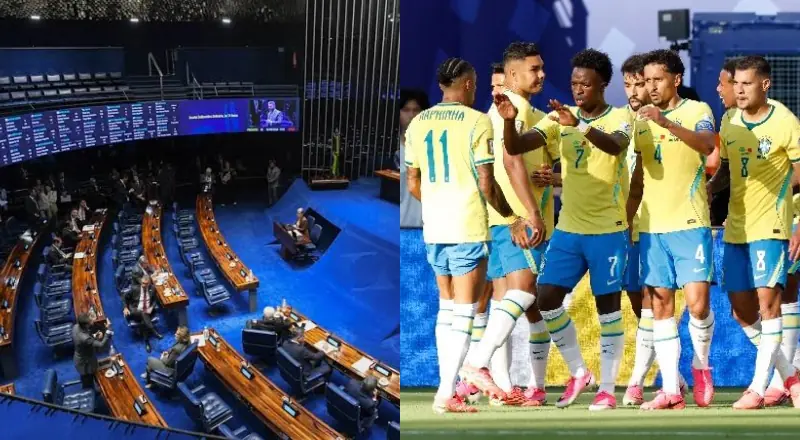 Senado vai liberar servidores mais cedo para apoiar Seleção Brasileira