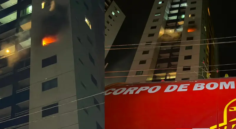 Incêndio atinge apartamento no condomínio de Ilhas Gregas na Ponta Negra