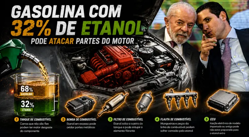 Prepare o motor do seu veículo: vantagens da nova gasolina 32% etanol