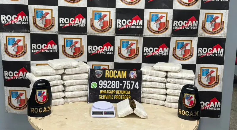 Rocam apreende 27 tabletes de maconha em quitinete em Manaus