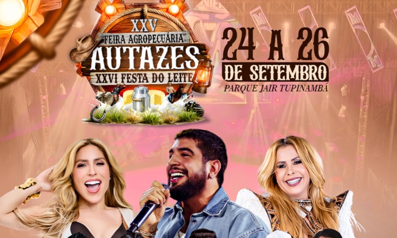 Autazes anuncia Manu Bahtidão, Nattan e Joelma na feira agropecuária