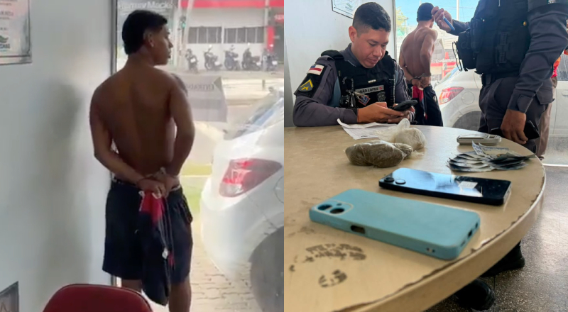 Jovem de 19 anos é preso com drogas durante patrulhamento seguro