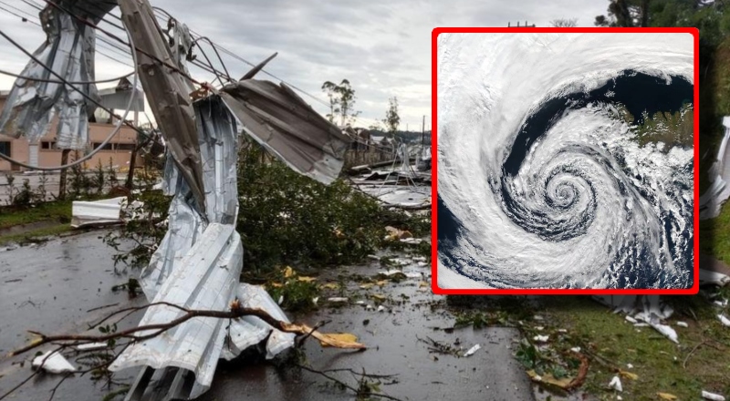 Ciclone pode provocar tempestades e queda de temperatura no Sul