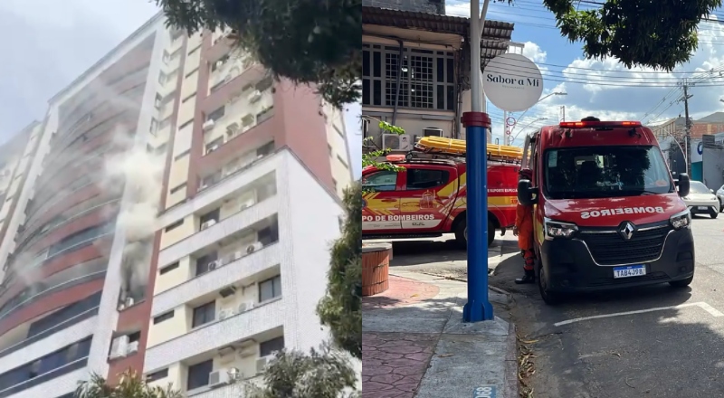 Incêndio em apartamento mobiliza Bombeiros e gera pânico em Manaus