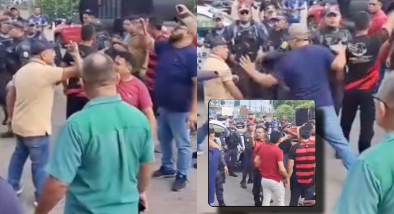 Veja o momento em que protesto na Coca-Cola gera confusão