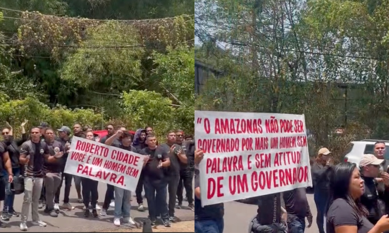 "Roberto Cidade, você é um homem sem palavra! PM-AM protesta"