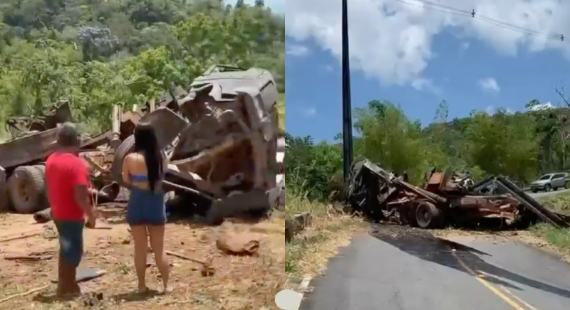 Caminhão desgovernado perde controle e causa tragédia fatal