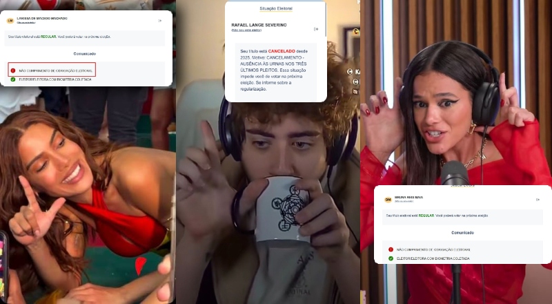 “Anitta, Cellbit, Marquezine e muitos outros” não votaram no 1º turno