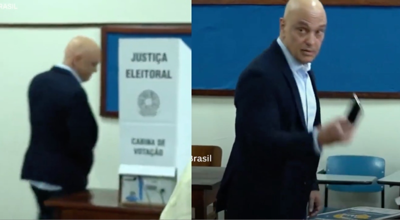 Sem dar entrevistas, Alexandre de Moraes vota em São Paulo hoje.