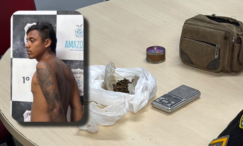 Casa caiu: suspeito preso com drogas em operação em Manaus