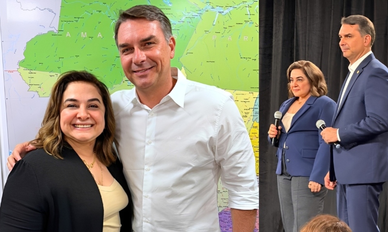 No 2º turno, Flávio Bolsonaro reforça apoio a Maria do Carmo