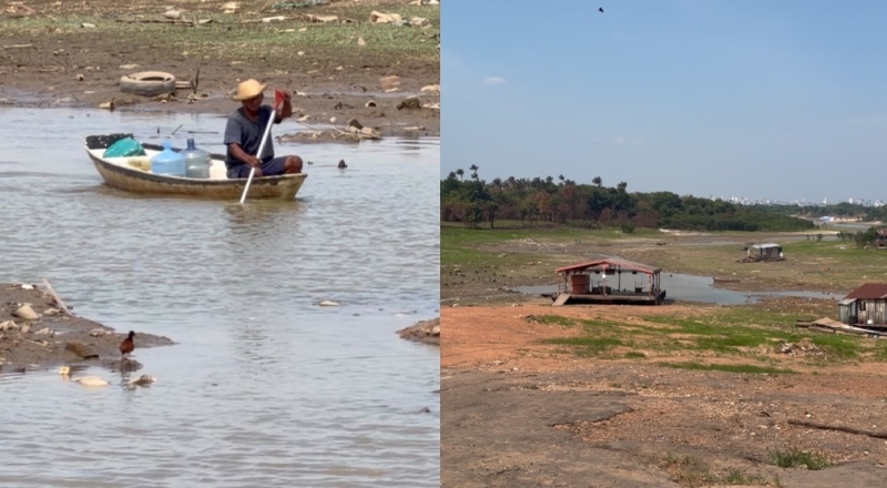 Rio Negro chega a 18,05 metros e impacto na seca no Cacau Pirêra